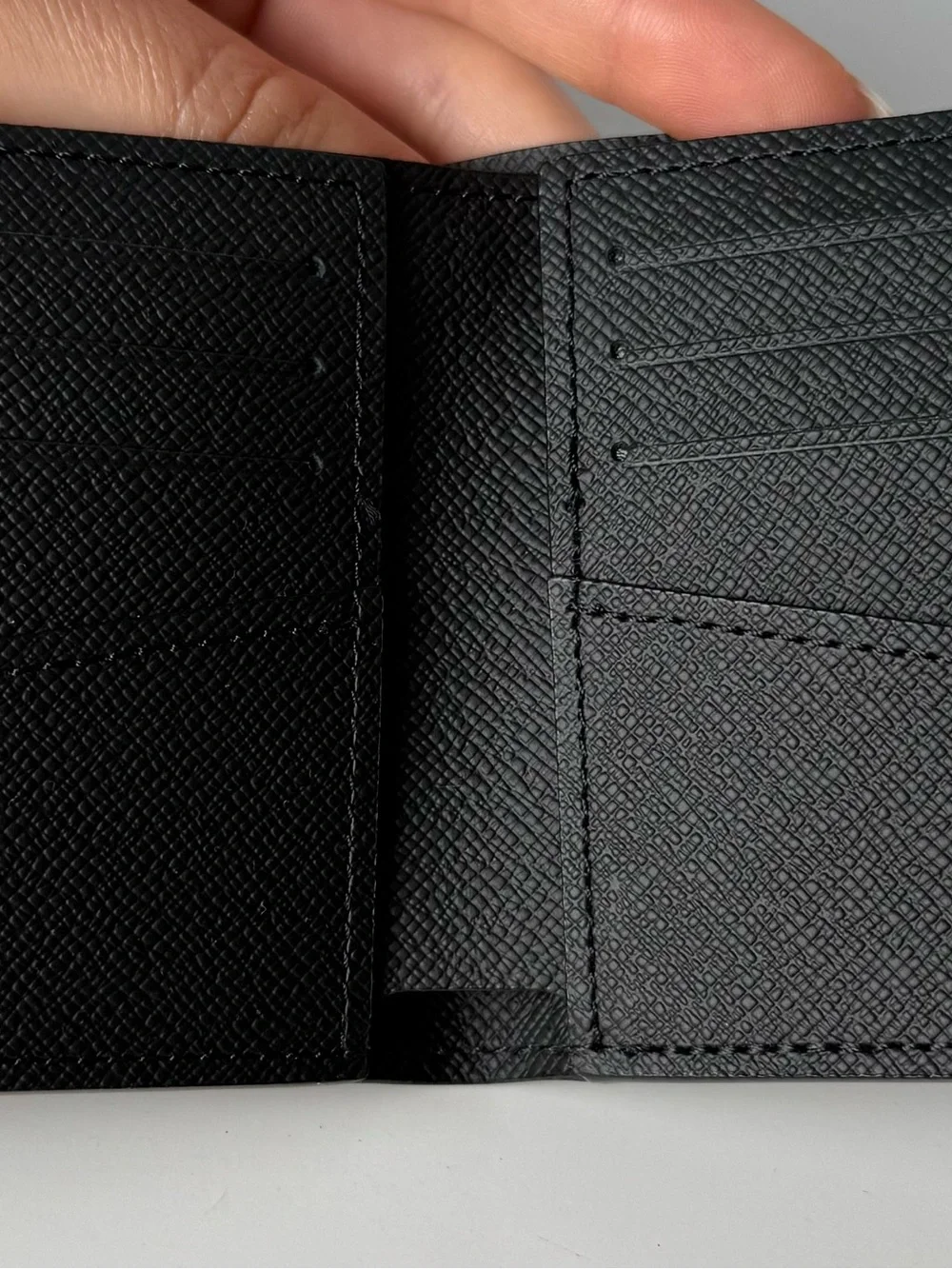Louis Vuitton Black & Gray Monogram Canvas Wallet